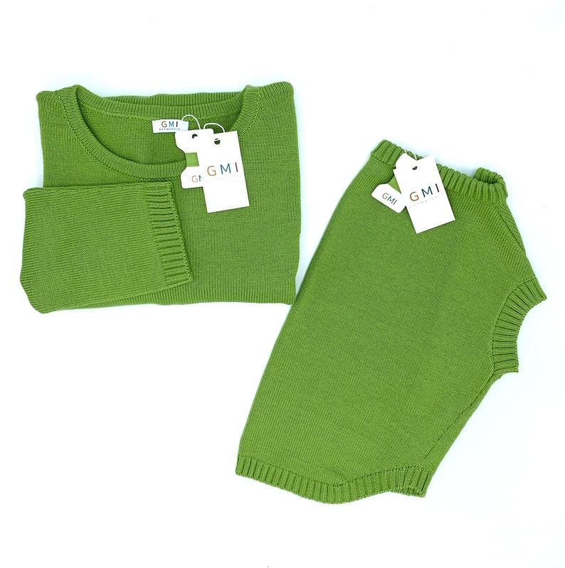 Cozy Cotton Matching Sweaters for Dog and Human//crew Neck Dog Etsy