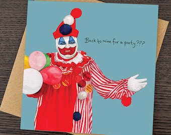 ジョン・ウェイン・ゲイシー ポゴ クラウン シリアルキラー ホラー フィギュア ジョン・ウェイン・ゲイシー、ポゴ・ザ・クラウンのアクション