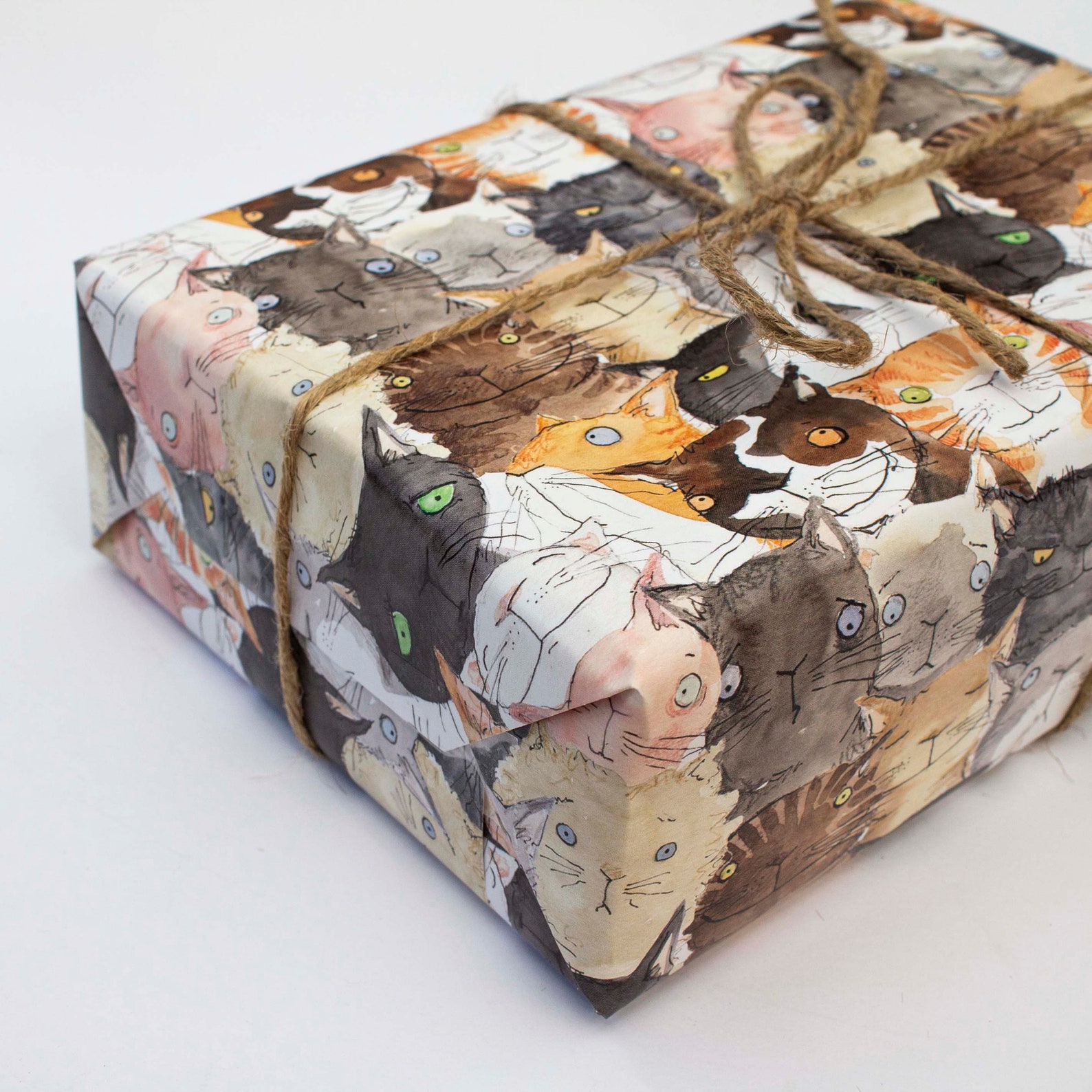 Cat Wrapping Paper Wrapping Paper Cute Cats Gift Wrap Cat Etsy