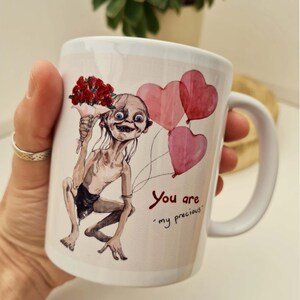 L'ORIGINAL tu es ma carte précieuse, carte de Saint-Valentin amusante, carte d'anniversaire, carte de Saint-Valentin Gollum pour lui, carte LOTR image 4