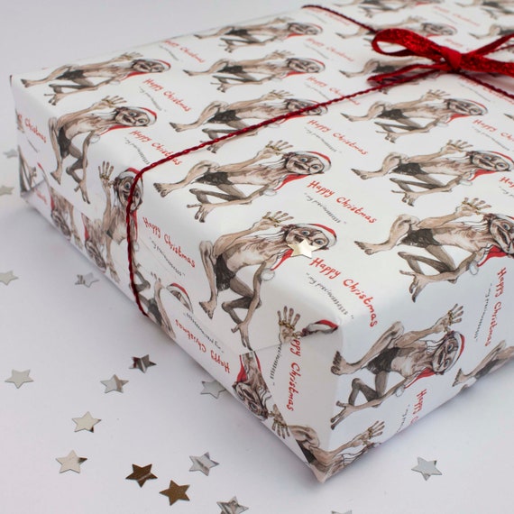 Gollum Wrapping Paper, Wrapping Paper, Lord of the Rings, Gift