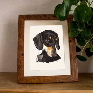 Custom Watercolour Pet Portrait: Hand-Drawn Dog Illustration (A4, Digital File)