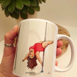 Pole dancer Mug, Dancing ladies coffee mug, Plus size pole gift Mug, Gift for her, Gift for him, Quirky coffee Mug