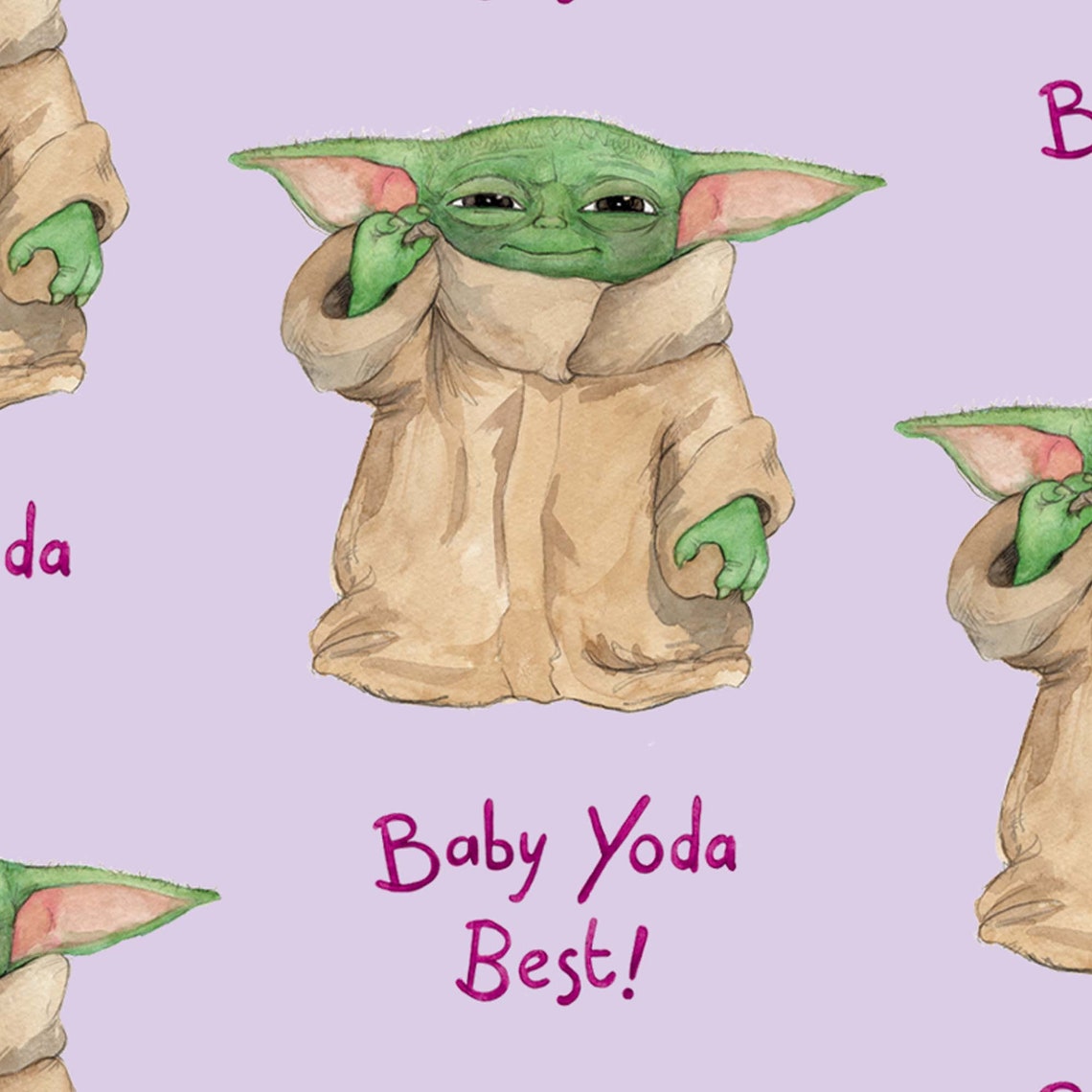 Baby Yoda wrapping paper Wrapping paper Starwars gift wrap Etsy