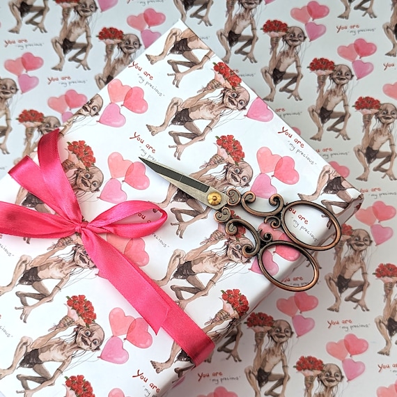 Gollum 'My Precious' Gift Wrap - Lord of the Rings Valentine