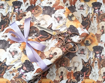 Quirky Dog Breed Wrapping Paper: Gift Wrap for Animal Lovers