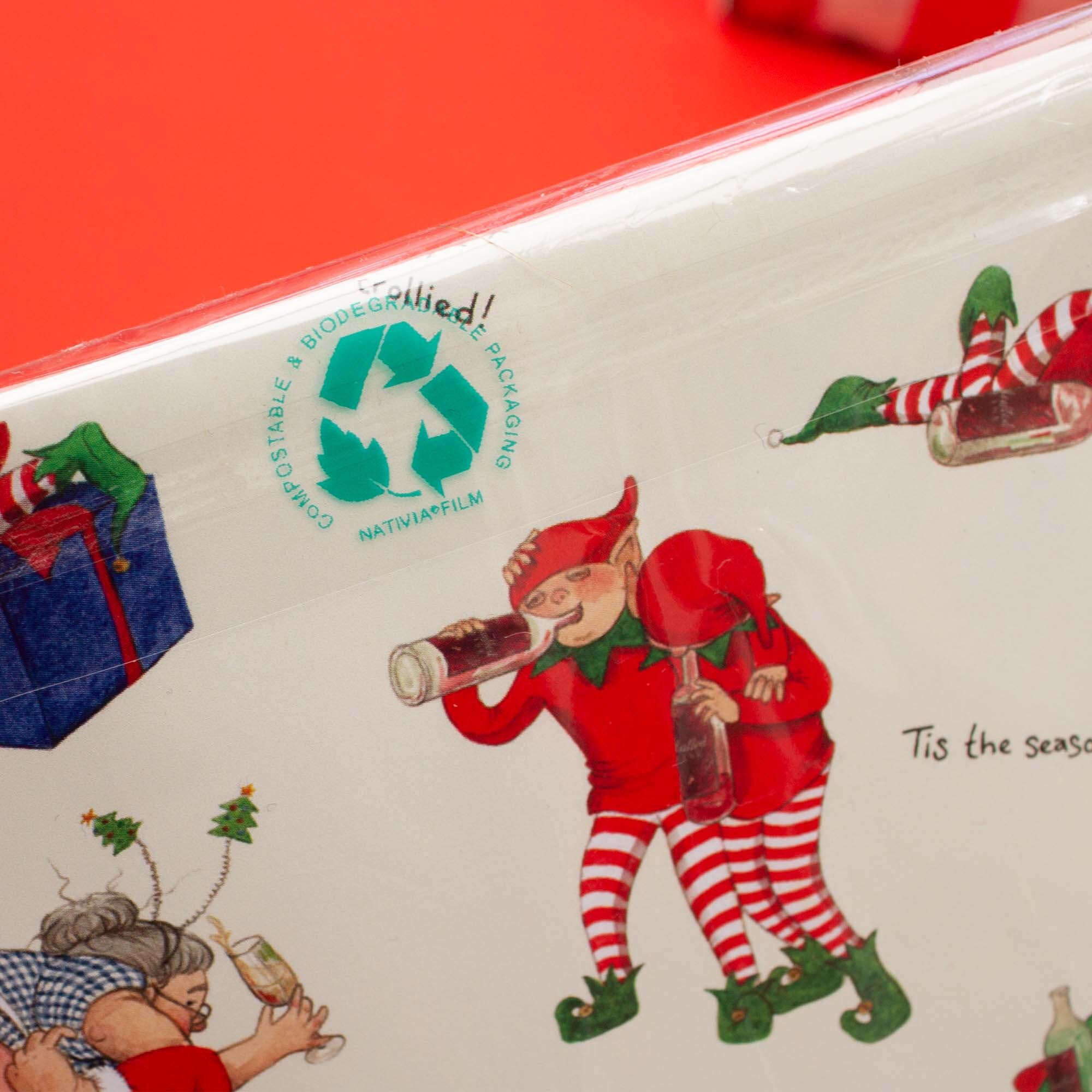 Drunk Elf Wrapping Paper Funny Christmas Wrapping Paper Etsy