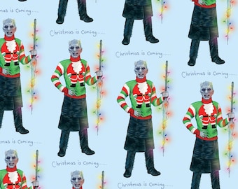 Night King wrapping paper, Wrapping paper, Game of thrones, Gift wrap, Christmas is coming, Christmas wrapping paper, White walkers, GOT