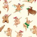 Christmas gift wrap, male dancers, wrapping paper, Chubby men 