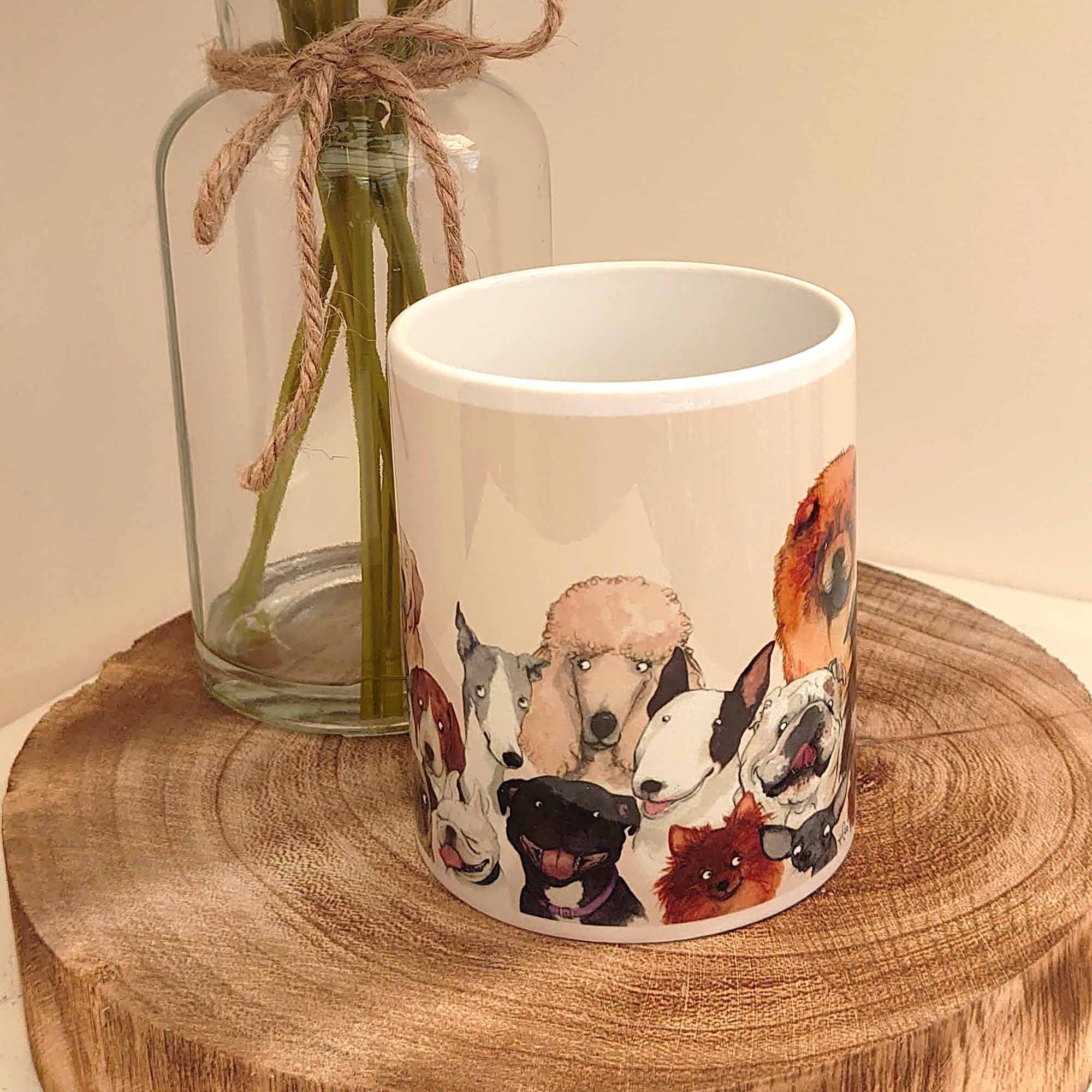 Cute dogs Mug Doggy Coffee Mug Gift for her Gift for him | Etsy