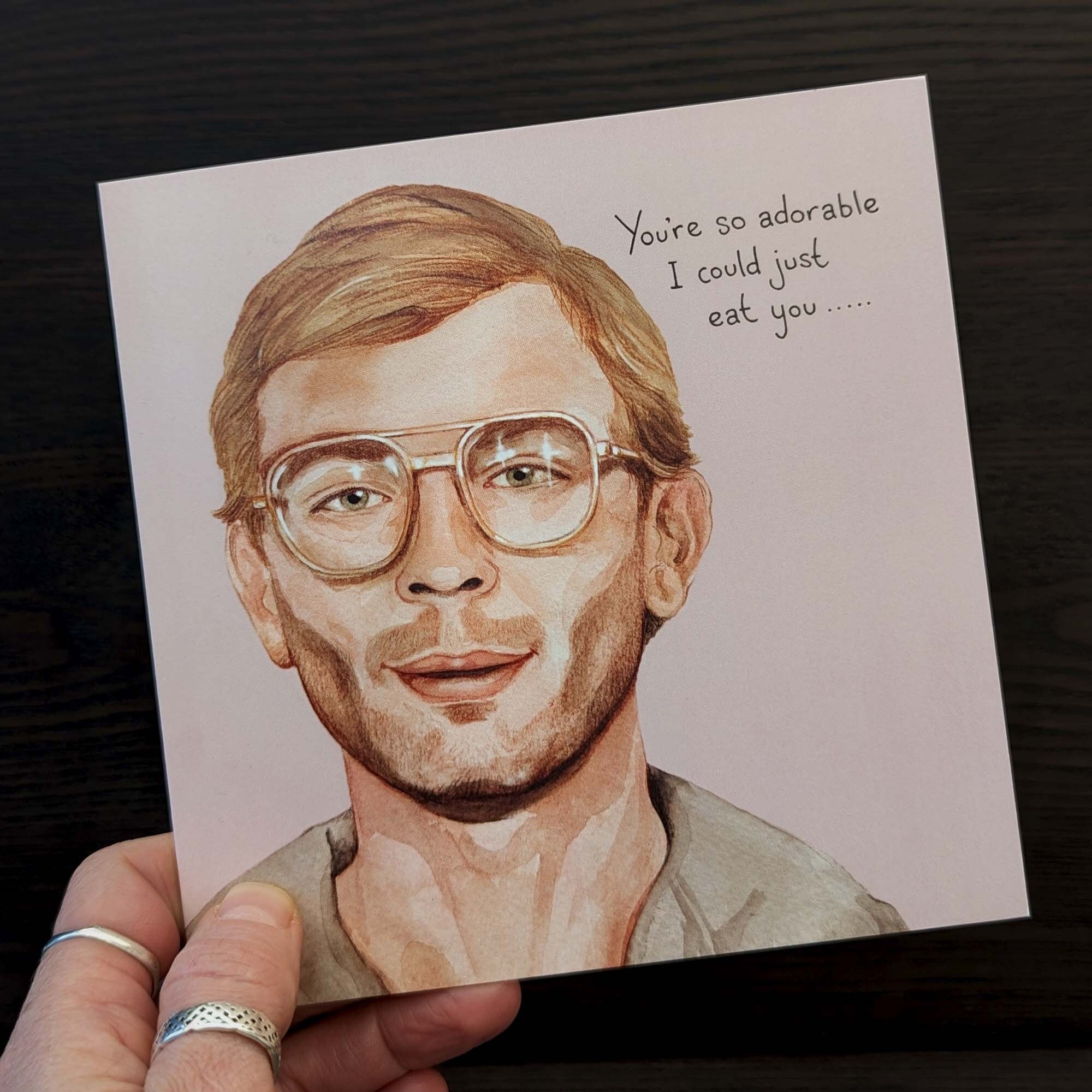 Jeffrey Dahmer Valentine Card, Serial Killer Dark Humour