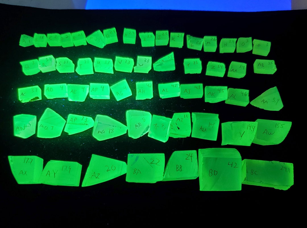 Luag Lutetium Aluminum Facet Rough You Select Synthetic Manmade Crystal for