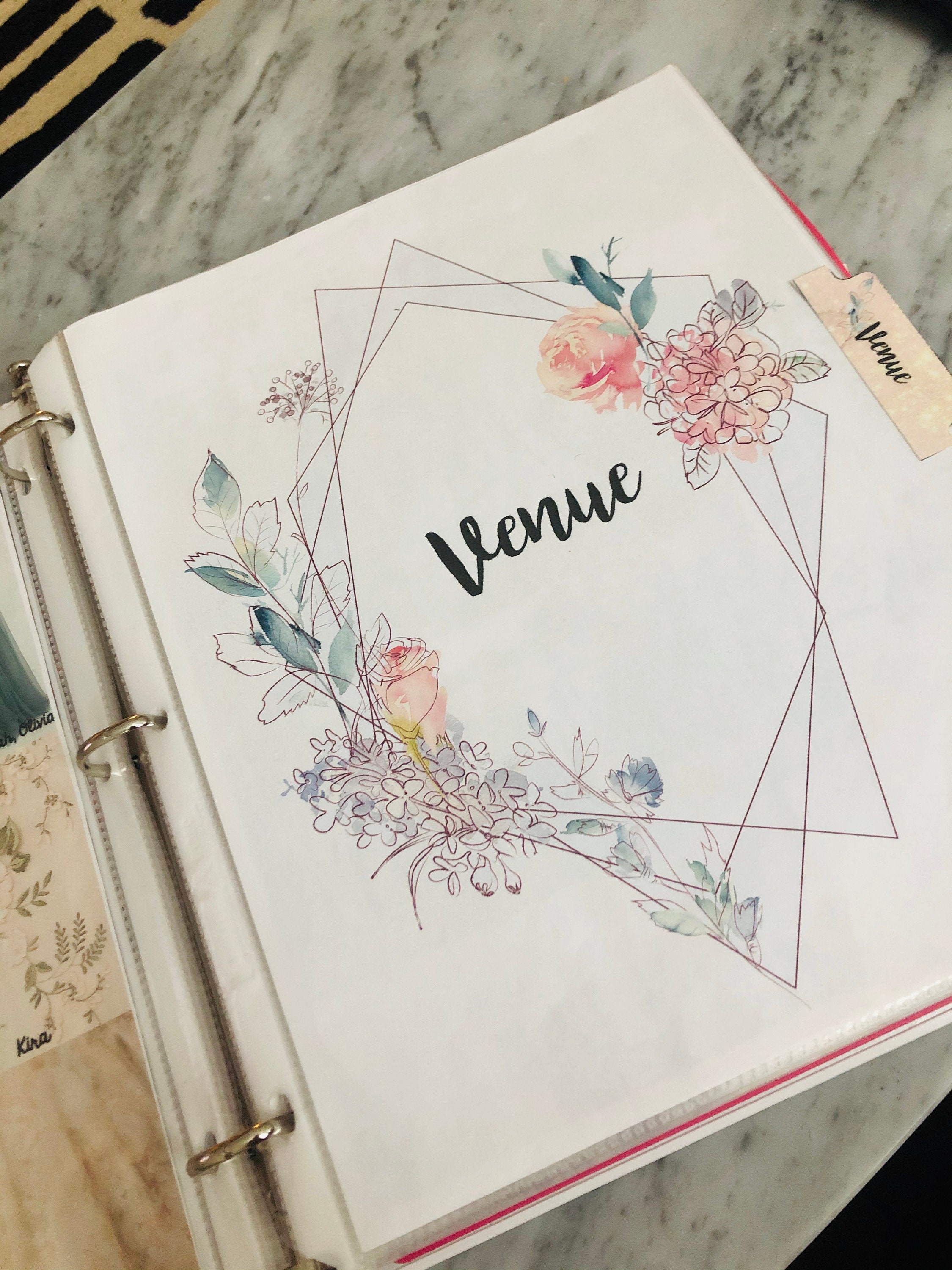 Wedding Planning Binder / Planner Title Pages / Dividers / Etsy India