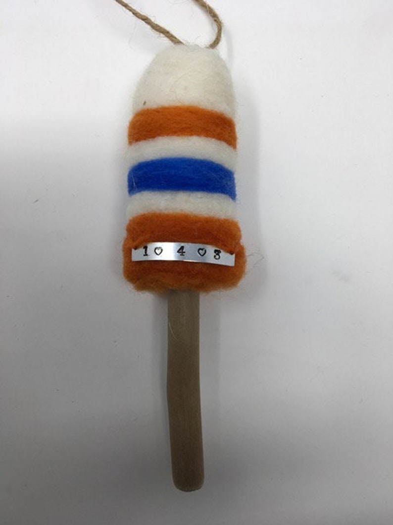 143 Minot Lighthouse Hanging Needle Felted Buoy 100/% Wool I Love You Scituate MA FREE SHIPPING.