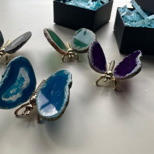 Agate Butterfly / Natural Crystal, FREE SHIPPING