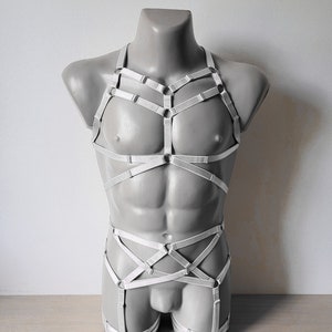Mens lingerie harness men full body, Jockstraps for men bodysuit, Chest men's harness, Gay harness, Rave outfit festival clothing