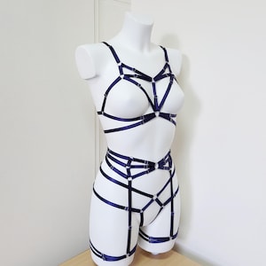 Harness for women full body, Handmade lingerie set Misty