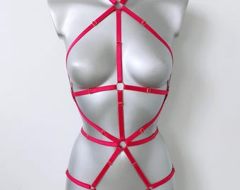 Harness woman outfit, Chest harness for women, Top harness belt, Harness lingeries, Fullbody harness, Waist belt, Harness bodysuit