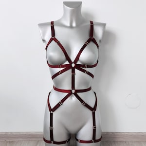 Harness woman outfit, Chest harness for women, Top harness belt, Harness lingeries, Fullbody harness, Waist belt, Harness bodysuit