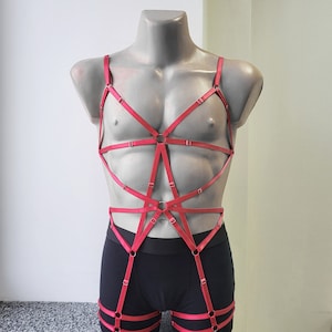 Mens lingerie harness men full body, Jockstraps for men bodysuit, Chest men&#39;s harness, Gay harness, Rave outfit festival clothing