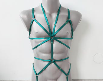 Mens lingerie harness men full body, Jockstraps for men bodysuit, Chest men's harness, Gay harness, Rave outfit festival clothing