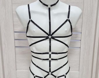 Mens lingerie harness men full body, Jockstraps for men bodysuit, Chest men's harness, Gay harness, Rave outfit festival clothing