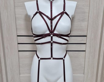Harness Frau Outfit, Brustgurt für Frauen, Top Harness Gürtel, Harness Dessous, Ganzkörper Harness, Taille Gürtel, Harness Body