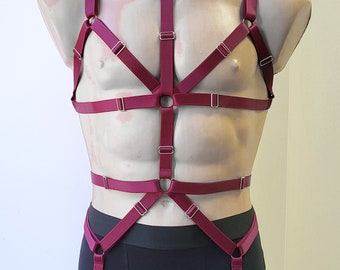 Mens lingerie harness men full body, Jockstraps for men bodysuit, Chest men's harness, Gay harness, Rave outfit festival clothes