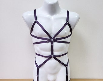 Mens lingerie harness men full body, Jockstraps for men bodysuit, Chest men's harness gay, Queer lingerie