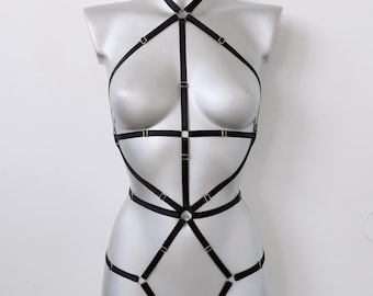 Harness woman outfit, Chest harness for women, Top harness belt, Harness lingeries, Fullbody harness, Waist belt, Harness bodysuit