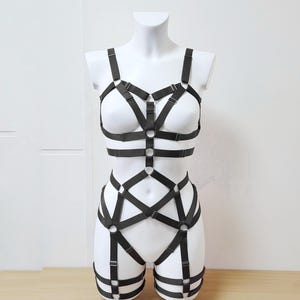 Harness woman outfit, Chest harness for women, Top harness belt, Bondage harness lingeries, Fullbody harness, Waist belt, Harness bodysuit