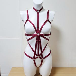 Harness woman outfit, Chest harness for women, Top harness belt, Harness lingeries, Fullbody harness, Waist belt, Harness bodysuit