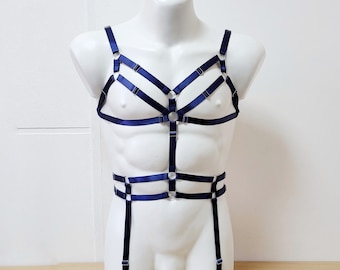 Mens lingerie harness men full body, Jockstraps for men bodysuit, Chest men's harness, Gay harness, Rave outfit festival clothing