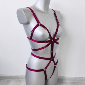 Harness woman outfit, Chest harness for women, Top harness belt, Harness lingeries, Fullbody harness, Waist belt, Harness bodysuit