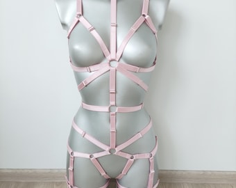 Harness for women full body, Handmade lingerie set Siren