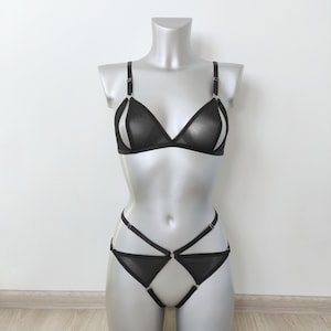 Open tepelbeha, slipje met open rug, mesh lingerieset, pure vrouwenlingerie, see-thru ondergoed, huwelijksreislingerie, cadeau voor vrouw