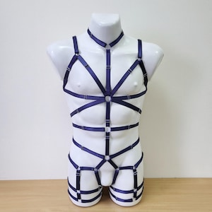 Herren Dessous Geschirr Männer Ganzkörper, Jockstraps für Männer Bodysuit, Brust Herrengeschirr, Gay Geschirr, Rave Outfit Festival Kleidung