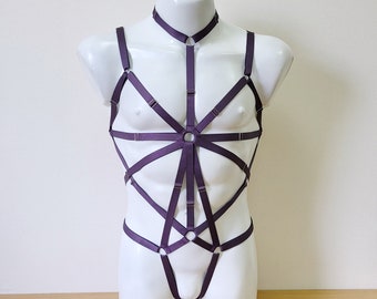 Mens lingerie harness men full body, Jockstraps for men bodysuit, Chest men's harness, Gay harness, Rave outfit festival clothing