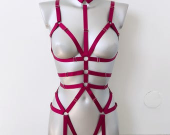 Harness for women full body, Handmade lingerie set Roksolana