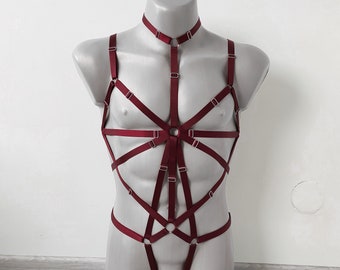 Mens lingerie harness men full body, Jockstraps for men bodysuit, Chest men's harness, Gay harness, Rave outfit festival clothing