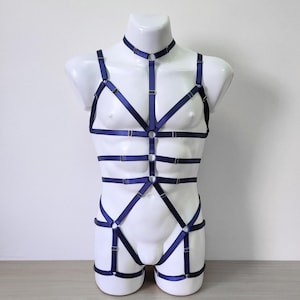Harness for men full body, Man chest harness, Fullbody harness for men, Jockstraps for man, Open bodysuit, Queer lingerie