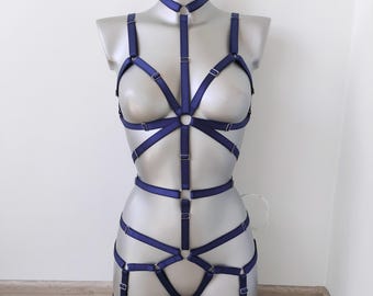 Harness woman outfit, Chest harness for women, Top harness belt, Harness lingeries, Fullbody harness, Waist belt, Harness bodysuit