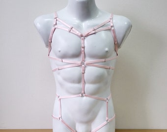 Mens lingerie harness men full body, Jockstraps for men bodysuit, Chest men's harness, Gay harness, Rave outfit festival clothing