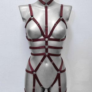 Harness for women full body, Handmade lingerie set Roksolana