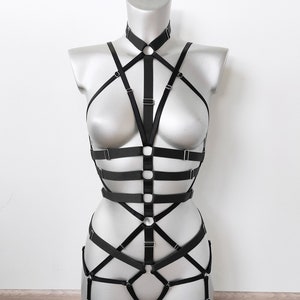 Harness woman outfit, Chest harness for women, Top harness belt, Harness lingeries, Fullbody harness, Waist belt, Harness bodysuit