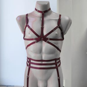 Mens lingerie harness men full body, Jockstraps for men bodysuit, Chest men&#39;s harness, Gay harness, Rave outfit festival clothing