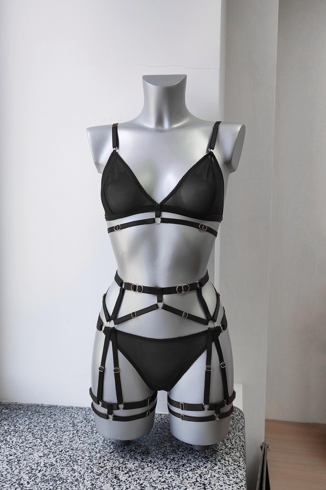 Transparent Feminizing Lingerie Set