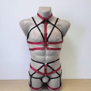 Mens lingerie harness men full body, Jockstraps for men pants and top, Chest men's harness, Gay harness