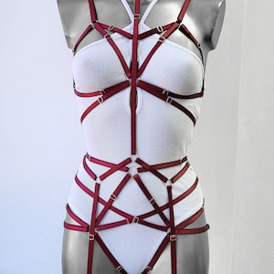Harness woman outfit, Chest harness for women, Top harness belt, Harness lingeries, Fullbody harness, Waist belt, Harness bodysuit