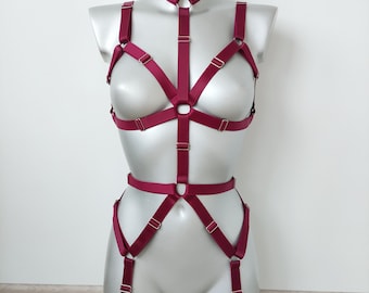 Abbigliamento da donna con imbracatura, imbracatura toracica per donna, cintura con imbracatura superiore, lingerie con imbracatura, imbracatura integrale, cintura in vita, body con imbracatura